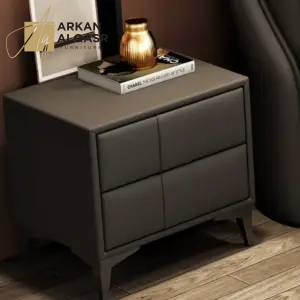 سرير بتصميم جذاب وانيق مع 2 كومدينة