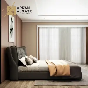 سرير بتصميم جذاب وانيق مع 2 كومدينة