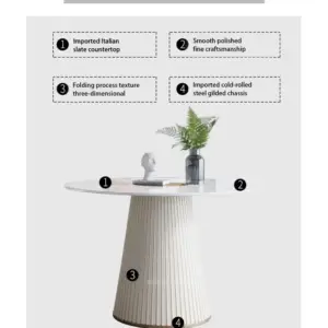 طاولة طعام مع 4 كراسي بتصميم فخم 8 | طاولة طعام مع 4 كراسي بتصميم فخم