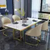 طاولة طعام رخام مع 6 كراسي بتصميم فخم 8 طاولة طعام رخام مع 6 كراسي بتصميم فخم