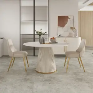 طاولة طعام مع 4 كراسي بتصميم فخم 3 | طاولة طعام مع 4 كراسي بتصميم فخم