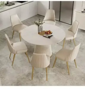 طاولة طعام مع 4 كراسي بتصميم فخم 13 طاولة طعام مع 4 كراسي بتصميم فخم