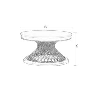 طاولة قهوة بتصميم انيق