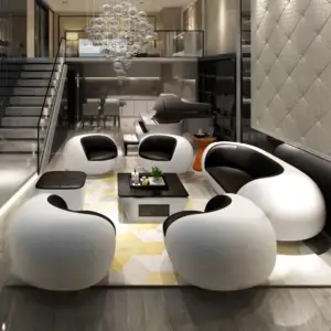 طقم كنب عصري بتصميم جذاب 1 طقم كنب عصري بتصميم جذاب