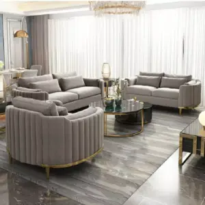 | طقم جلوس مكون من 2 كنبه و 1 فوتيه