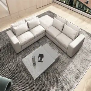 | كنب زاوية بتصميم بسيط ومميز