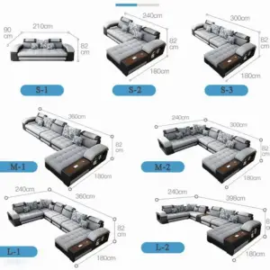 | كنب زاوية مودرن ملتفة بتصميم فخم