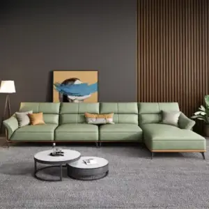 كنب جلد بتصميم روسي حديث