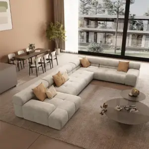 | كنب زاوية فخم بطابع أوروبي – تصميم شيك بمساحة واسعة – تنجيد ناعم وهيكل متين