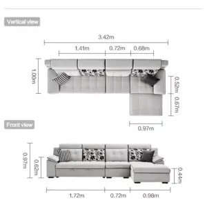 | كنب سرير قابل للفرد