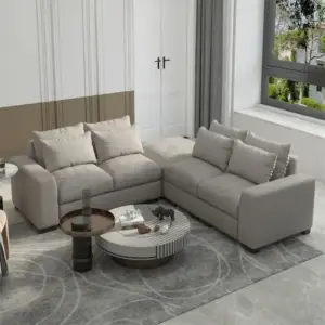 | كنب زاوية بتصميم بسيط ومميز