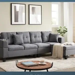 | كنب زاوية مودرن على حرف ل متعدد الوظائف