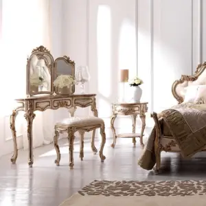 تسريحة غرفة نوم كلاسيك فاخرة