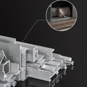 | خزانة ملابس خشبي بتسريحة مدمجة