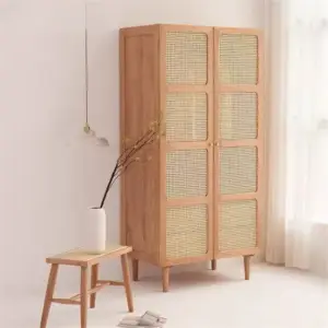 | خزانة ملابس خشبي علي الطراز الريفي