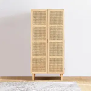 | خزانة ملابس خشبي علي الطراز الريفي