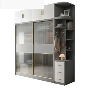 | دولاب ملابس شفاف بأبواب زجاجية