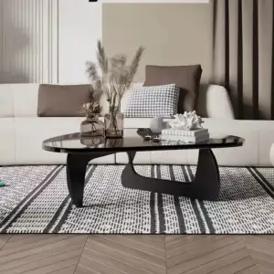 طاولة قهوة زجاج بتصميم حديث