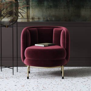 | كرسي مفرد بطابع مريح – تصميم عصري بتنجيد فاخر – قاعدة خشبية متينة وأناقة مثالية للزاوية