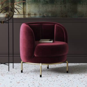 | كرسي مفرد بطابع مريح – تصميم عصري بتنجيد فاخر – قاعدة خشبية متينة وأناقة مثالية للزاوية