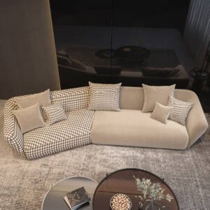 | كنب مودرن بتصميم منحني