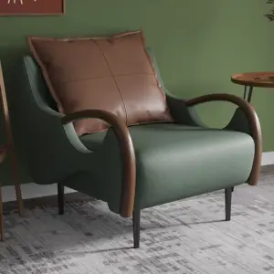 | كرسي مفرد خشبي مريح