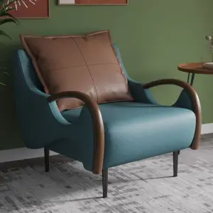 | كرسي مفرد خشبي مريح