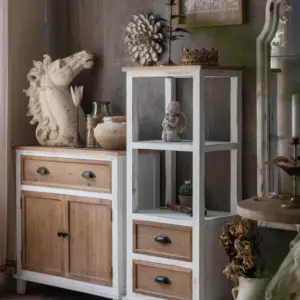 خزانة بوفيه بتصميم ريفي فاخر