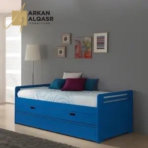 سرير نفر مع وحدات تخزين متعددة 3 سرير-