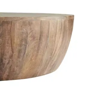 | طاولة قهوة خشب بتصميم دائري