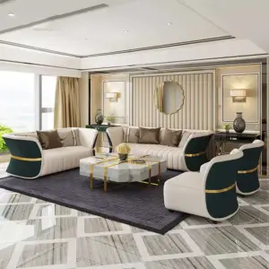 طقم كنب فاخر 3+2+1 – تنجيد ناعم عالي الجودة – قاعدة خشبية أنيقة – ألوان عصرية متعددة