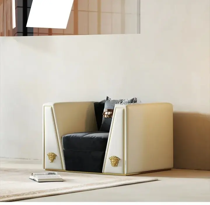 طقم-كنب (12) طقم كنب مودرن جلد فخم