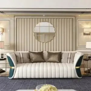 طقم كنب فاخر 3+2+1 – تنجيد ناعم عالي الجودة – قاعدة خشبية أنيقة – ألوان عصرية متعددة