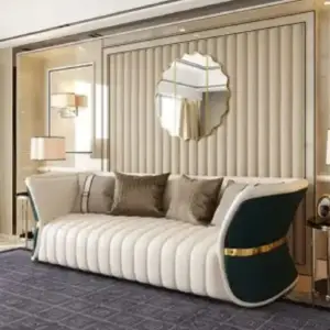 طقم كنب فاخر 3+2+1 – تنجيد ناعم عالي الجودة – قاعدة خشبية أنيقة – ألوان عصرية متعددة