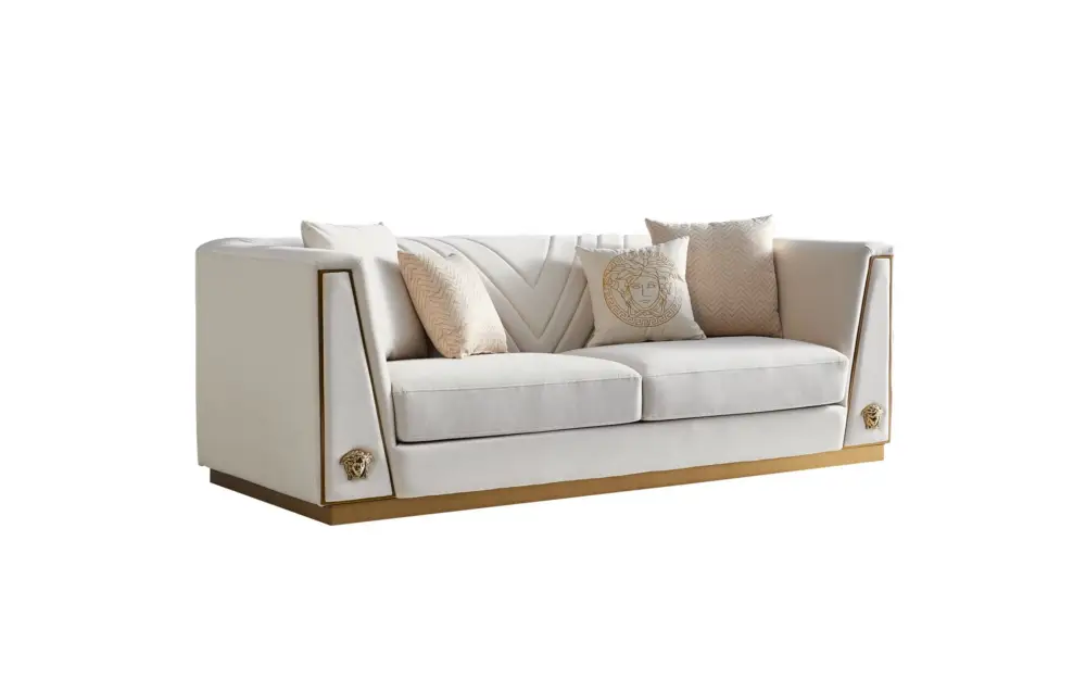 طقم-كنب (8) طقم كنب مودرن جلد فخم