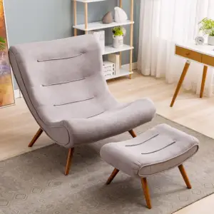 كرسي استرخاء مع مسند قدم فاخر