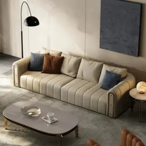 | كنب جلد مودرن من تصميم ايطالي