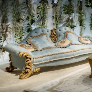 كنب ثلاثي فاخر على الطراز الملكي – تصميم فاخر وتفاصيل منحوتة – تنجيد ناعم وهيكل خشبي متين 8 | كنب ثلاثي فاخر على الطراز الملكي – تصميم فاخر وتفاصيل منحوتة – تنجيد ناعم وهيكل خشبي متين