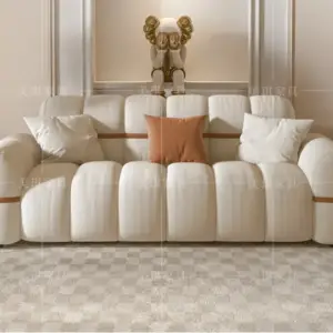 | كنب مودرن بلمسة ذهبية فاخرة