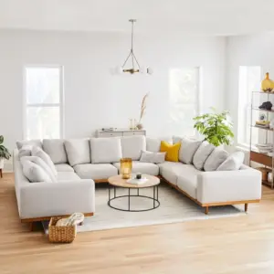 كنب زاوية مودرن بتصميم ملتف 1 كنب زاوية مودرن بتصميم ملتف