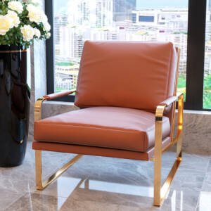 | كرسي مفرد من تصميم بسيط