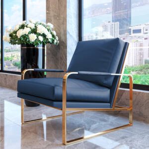 | كرسي مفرد من تصميم بسيط