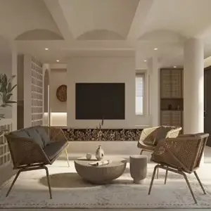 طقم كنب من تصميم بسيط 3 طقم -كنب-4