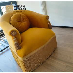 كرسي مفرد بتصميم كلاسيكي 4 كرسي