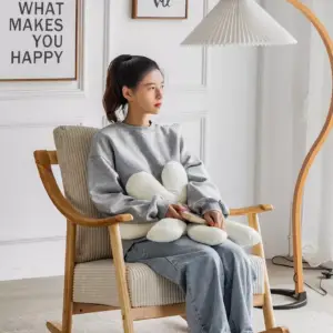 كرسي استرخاء هزاز خشبي