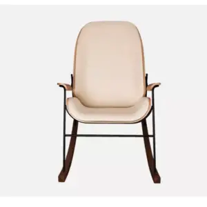 كرسي استرخاء هزاز خشبي بتصميم فخم