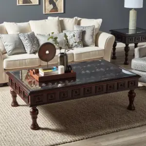 طاولة قهوة بسطح زجاج بتصميم نورثبروك 2 | طاولة قهوة بسطح زجاج بتصميم نورثبروك