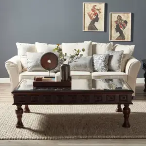 طاولة قهوة بسطح زجاج بتصميم نورثبروك 1 طاولة قهوة بسطح زجاج بتصميم نورثبروك