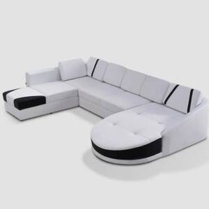 | كنب زاوية بتصميم فضائي رائع