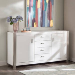 بوفيه عصري متعدد الاستخدامات مع تصميم فريد